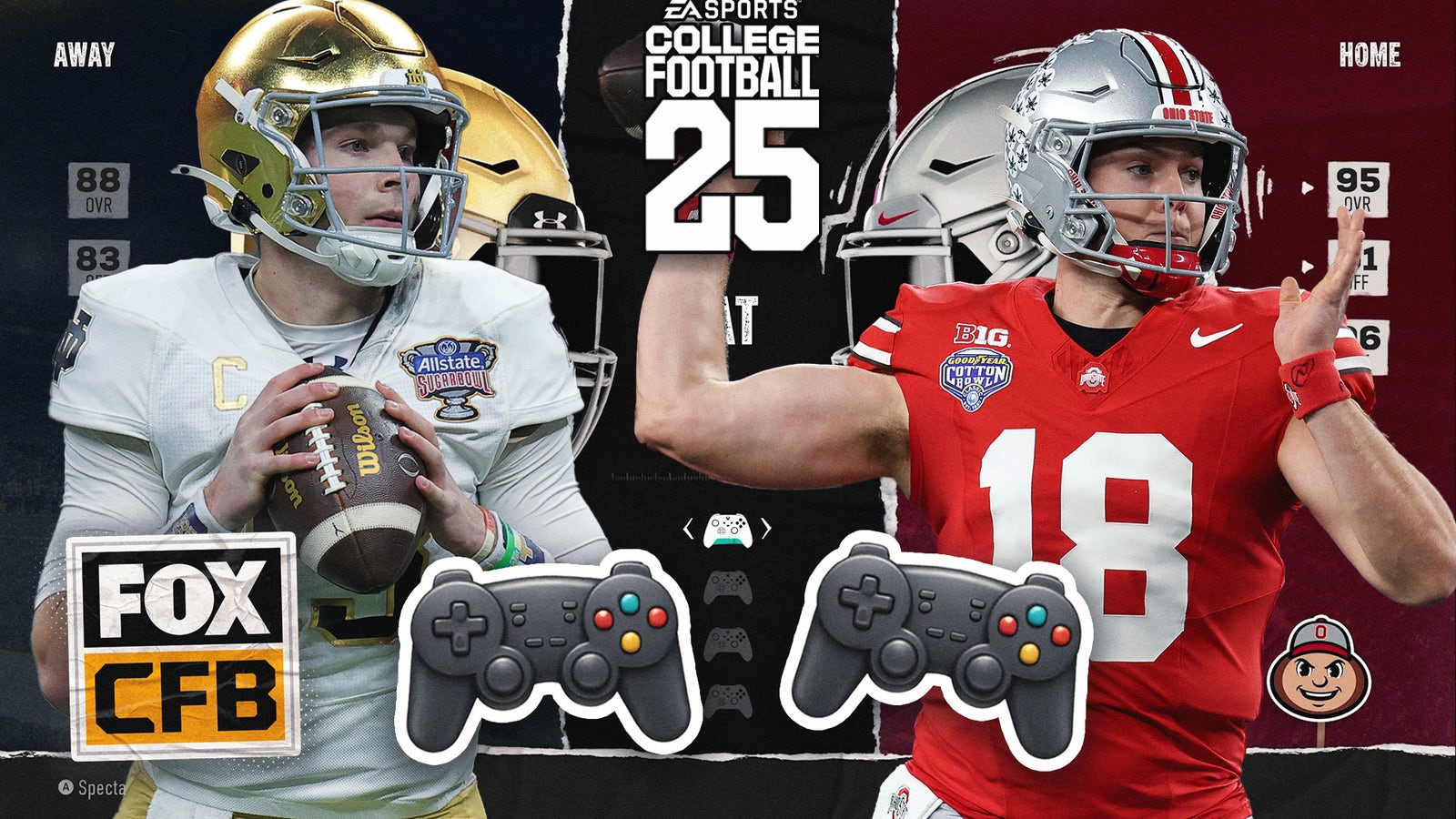 Notre Dame Fighting Irish vs. Ohio State Buckeyes | 2025 CFP Championship | College Football 25 Sim