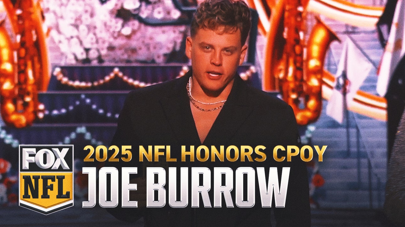 Bengals QB Joe Burrow wins Comeback Player of the Year | 2025 NFL Honors