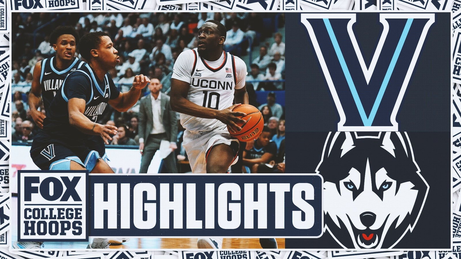 Villanova Wildcats vs. UConn Huskies Highlights