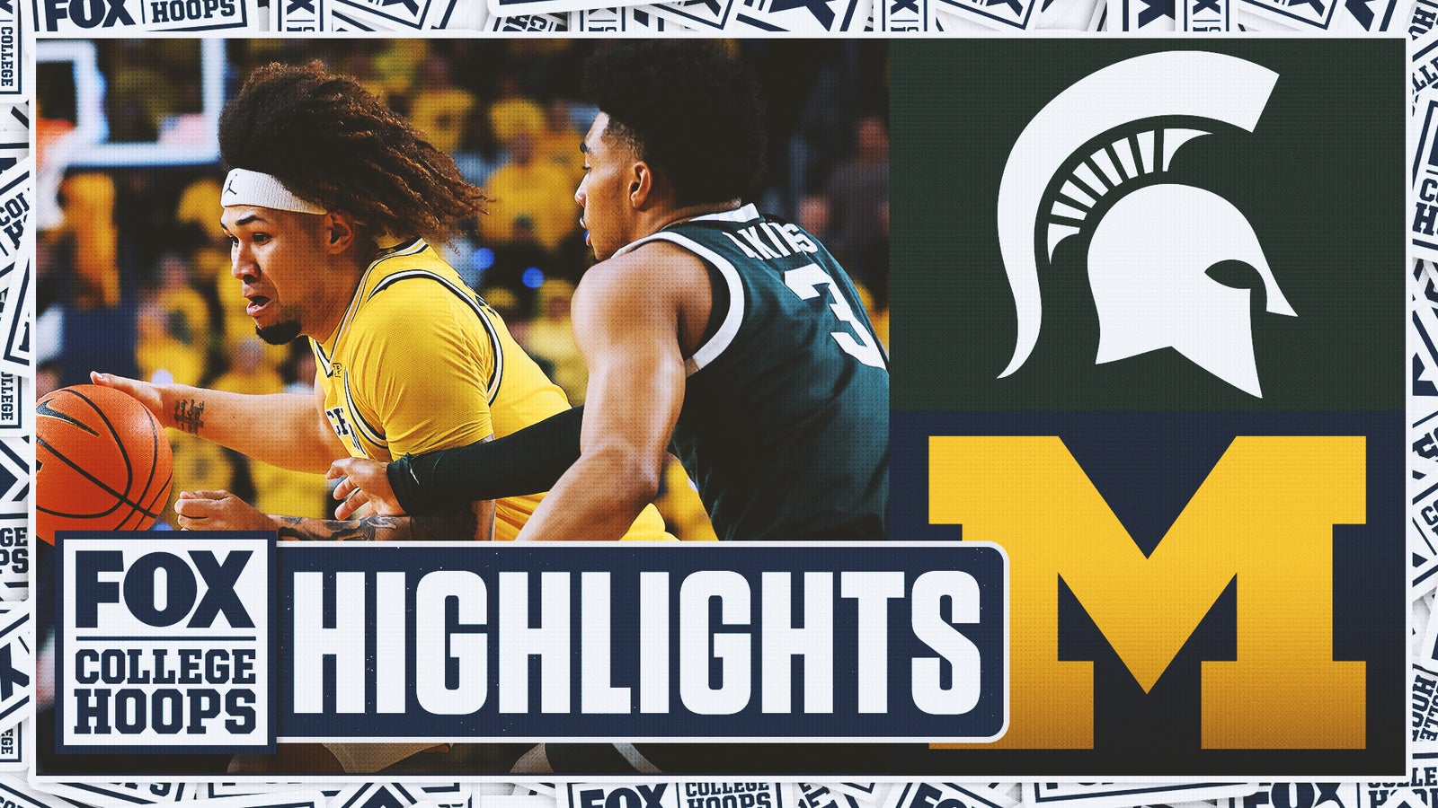 No. 14 Michigan State Spartans vs. No. 12 Michigan Wolverines Sorotan | Fox College Hoops