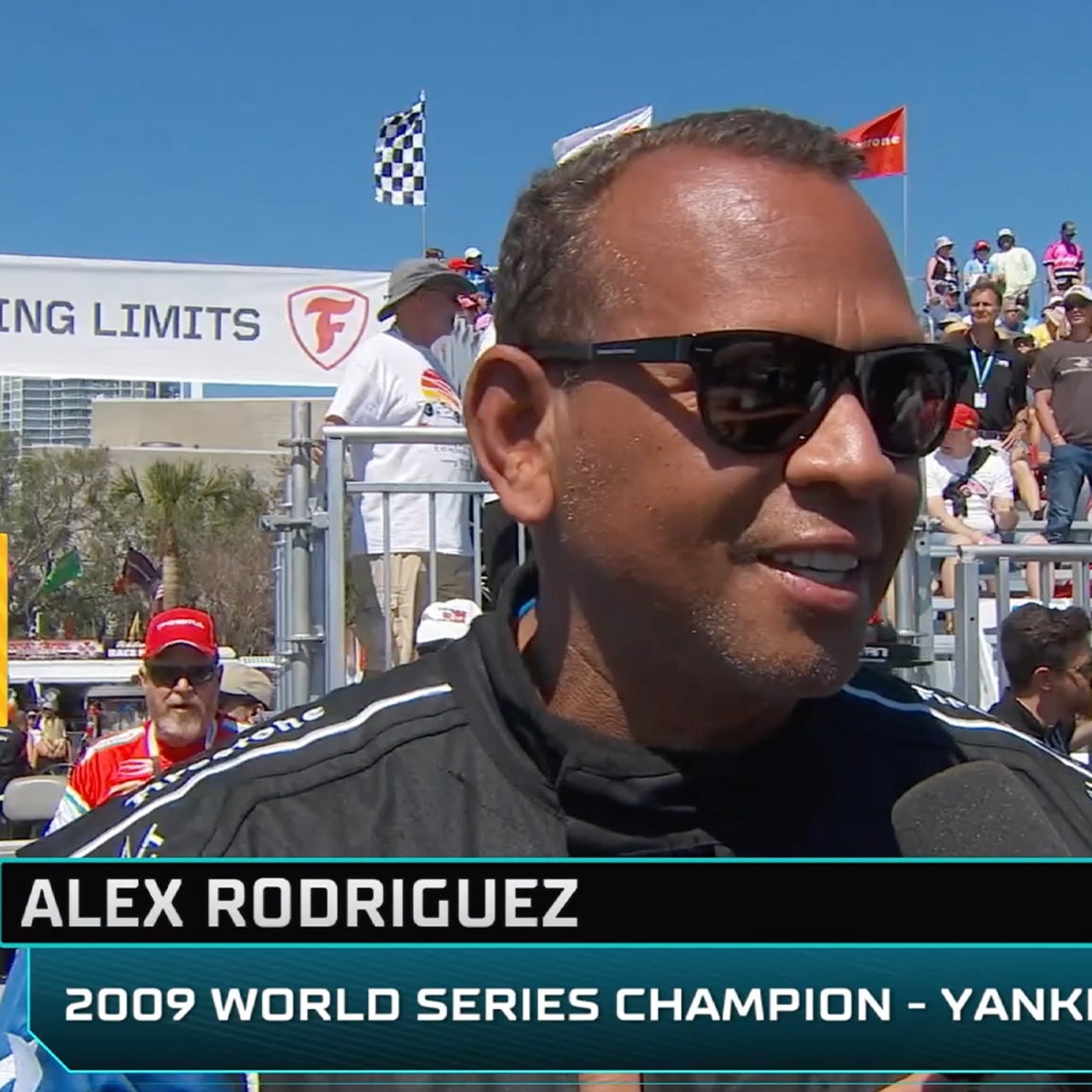 Alex Rodriguez on his first INDYCAR ride along ahead of St