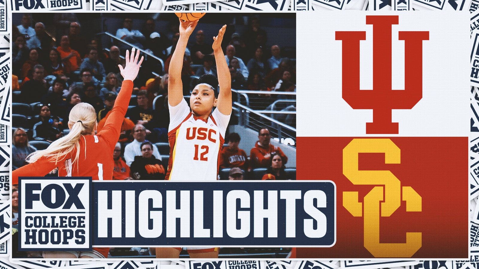 Indiana Hoosiers vs. USC Trojans Big Ten Tournament Highlights | CBB on FOX