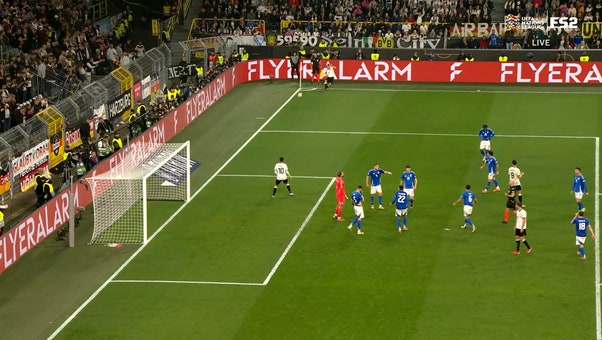 Germany's Joshua Kimmich catches Italy SLEEPING on beautiful corner kick