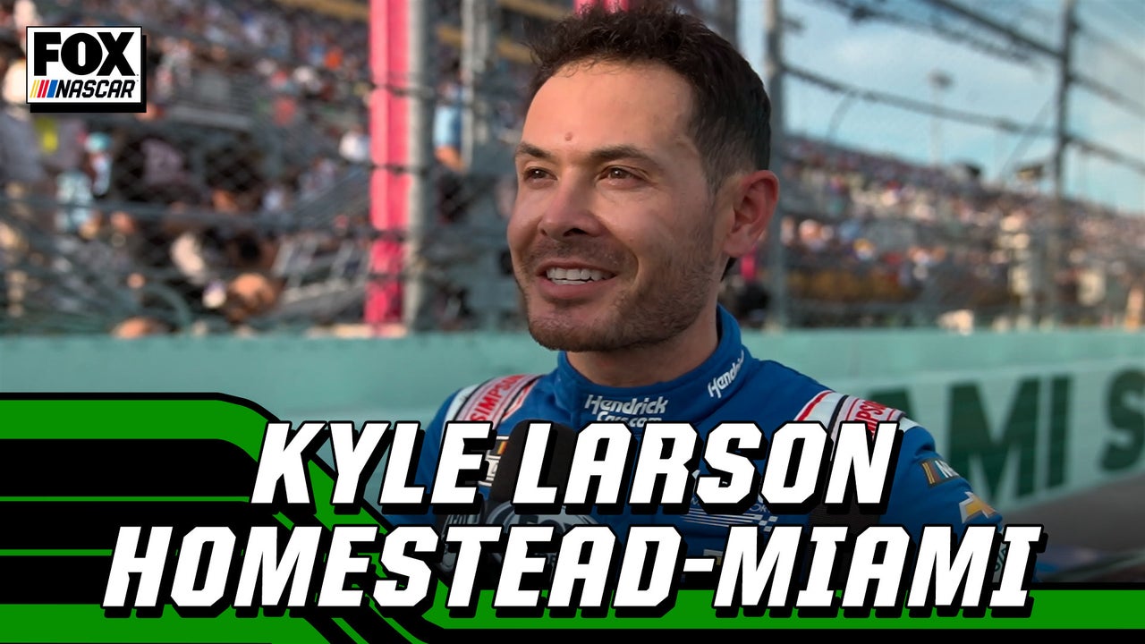 ‘Banyak kerja keras yang berpasir hari ini di sana’-Kyle Larson dalam kemenangannya di Homestead-Miami