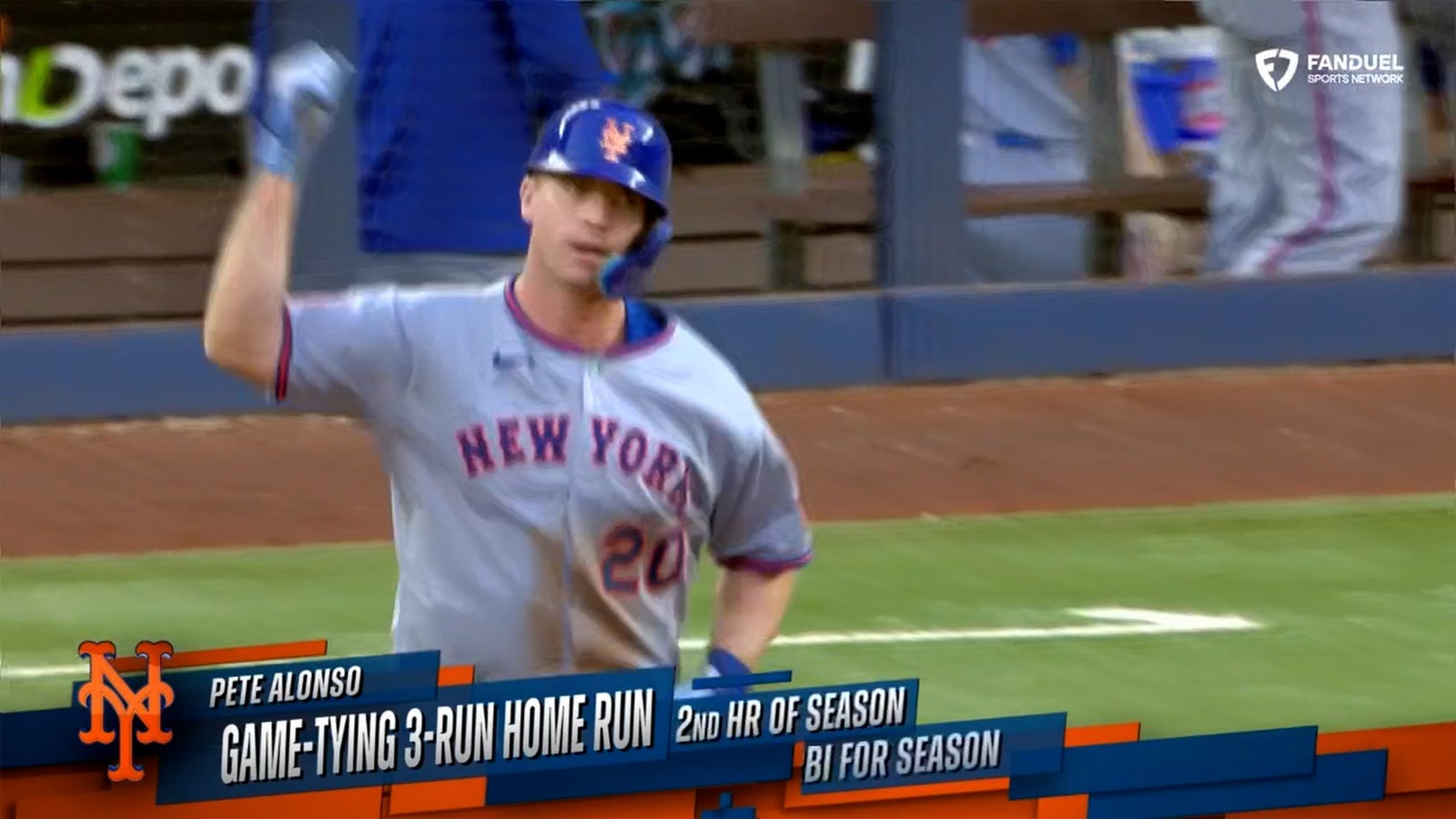 Mets' Pete Alonso hits 3-run HR to tie game against Marlins