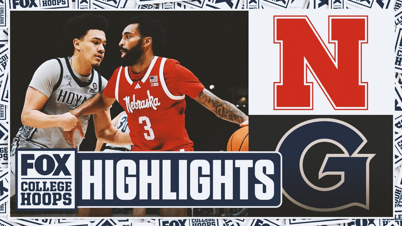 Nebraska Cornhuskers vs. Georgetown Hoyas The Crown Highlights | CBB on FOX