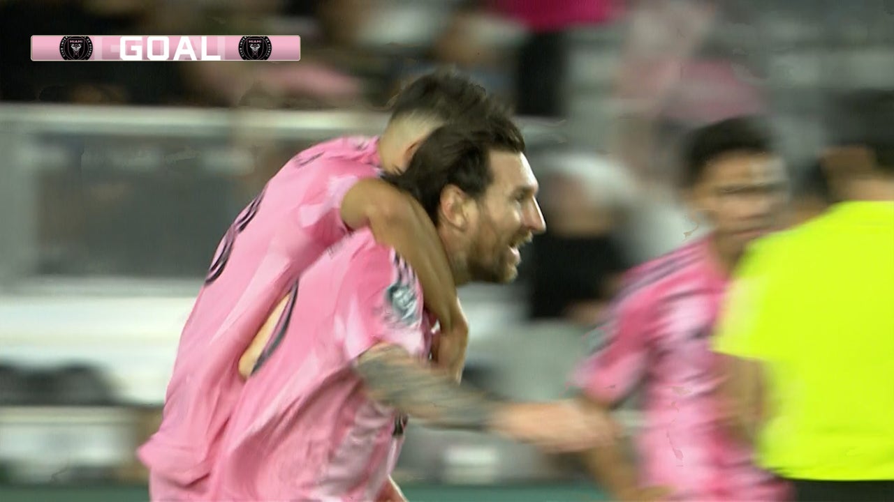 Lionel Messi scores Inter Miami's equalizer against LAFC 