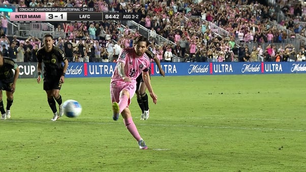Lionel Messi scores penalty kick to give Inter Miami 3-1 lead against LAFC