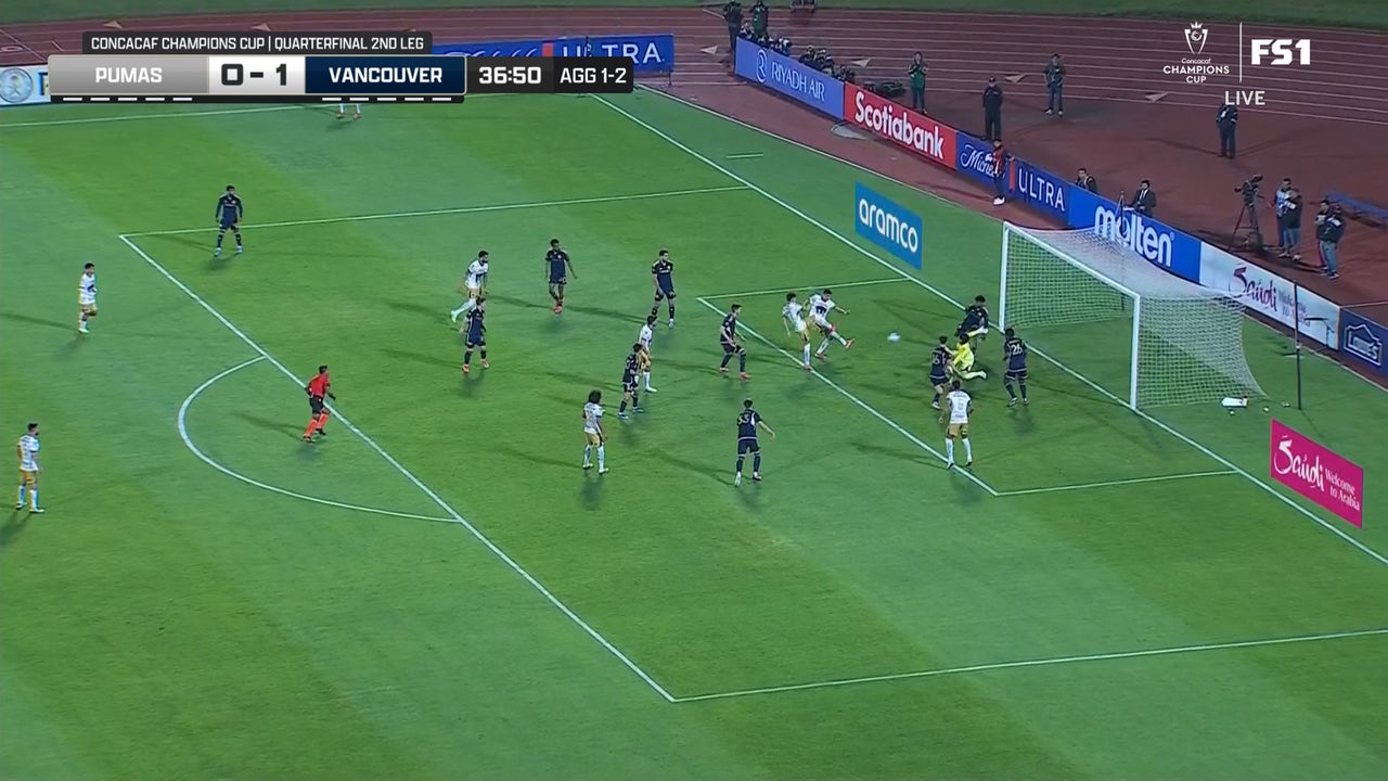 Guillermo Martinez scores Pumas' equalizer against Vancouver
