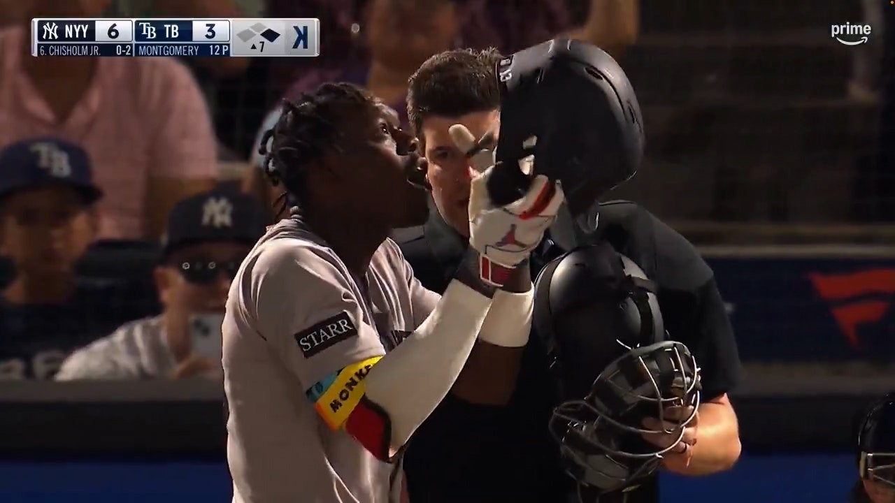 Yankees' Jazz Chisholm is ejected after arguing a strike three