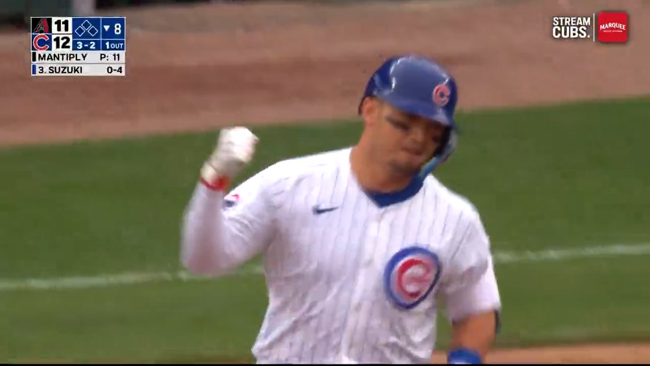 Cubs hit three home runs in eighth inning, propelling Chicago to a 13-11 win over Diamondbacks