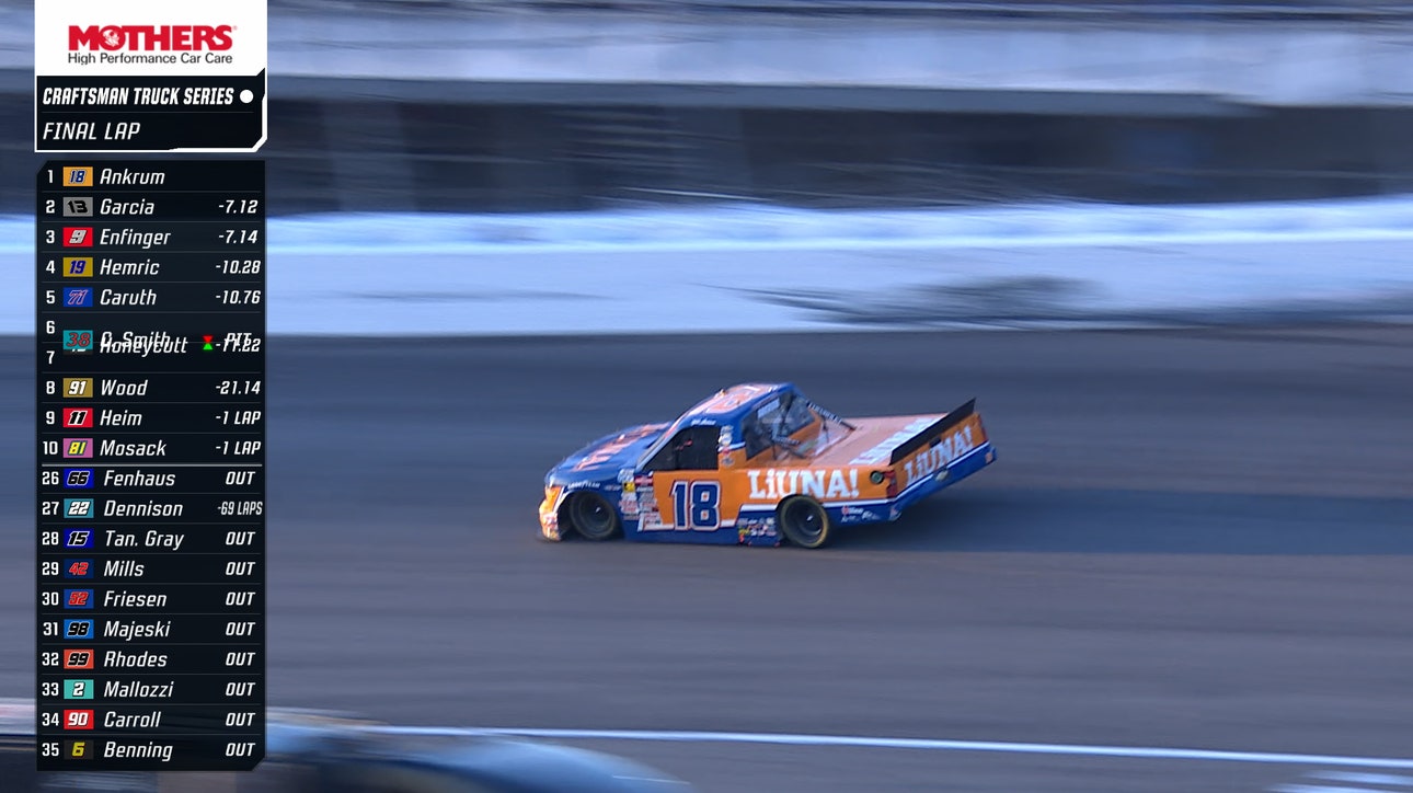 FINAL LAPS: Tyler Ankrum takes checkered flag at Black’s Tire 200 | NASCAR on FOX