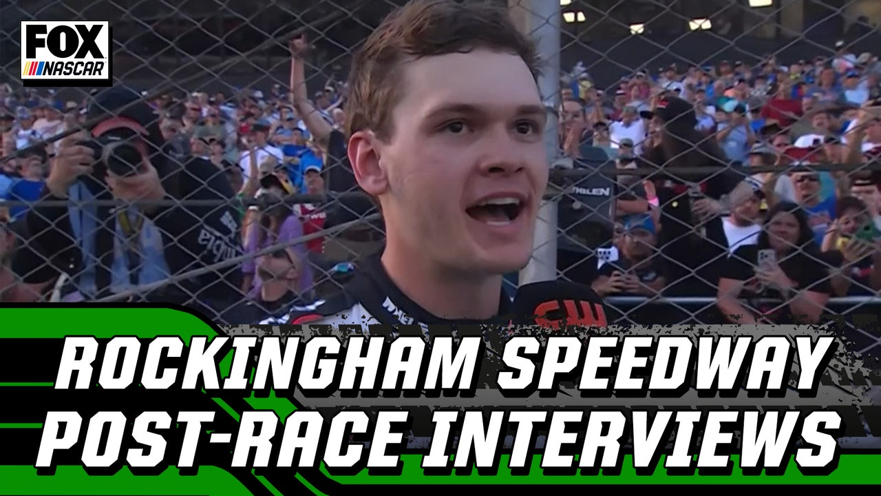 Jesse Love, Sammy Smith, & more post-race interviews from Rockingham Speedway | NASCAR on FOX