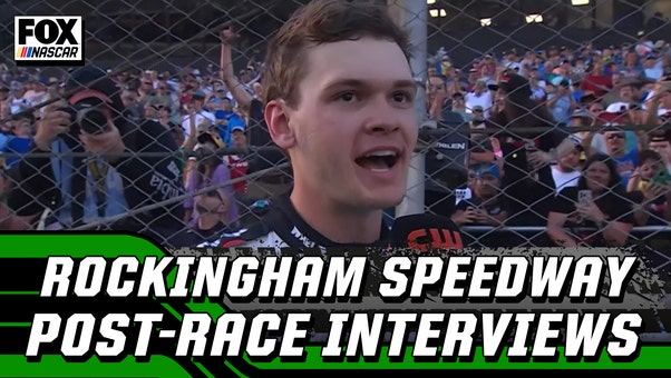 Jesse Love, Sammy Smith, & more post-race interviews from Rockingham Speedway | NASCAR on FOX