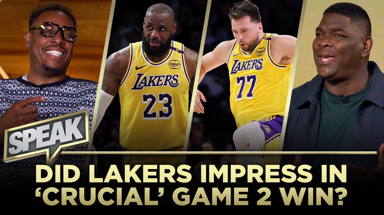 Did the Lakers impress in their 'crucial' Game 2 win over the Timberwolves? | SPEAK