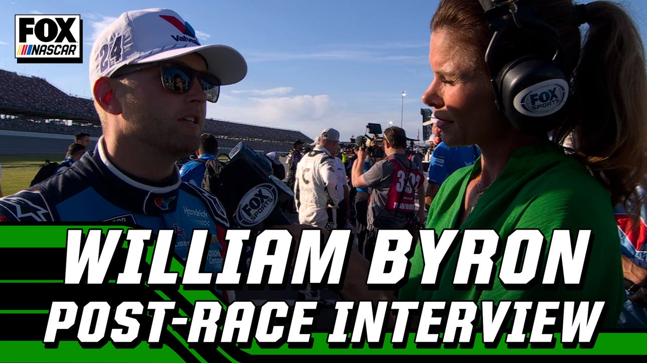 William Byron's post-race interview from Talladega Superspeedway | NASCAR on FOX