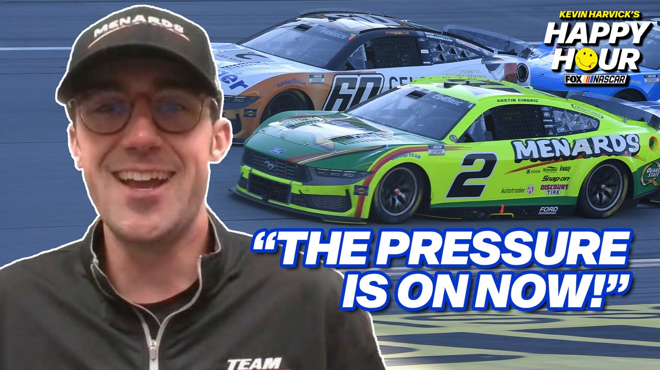 Austin Cindric breaks down EMOTIONAL win at Talladega w/ Kevin Harvick: 'The pressure is on now!'