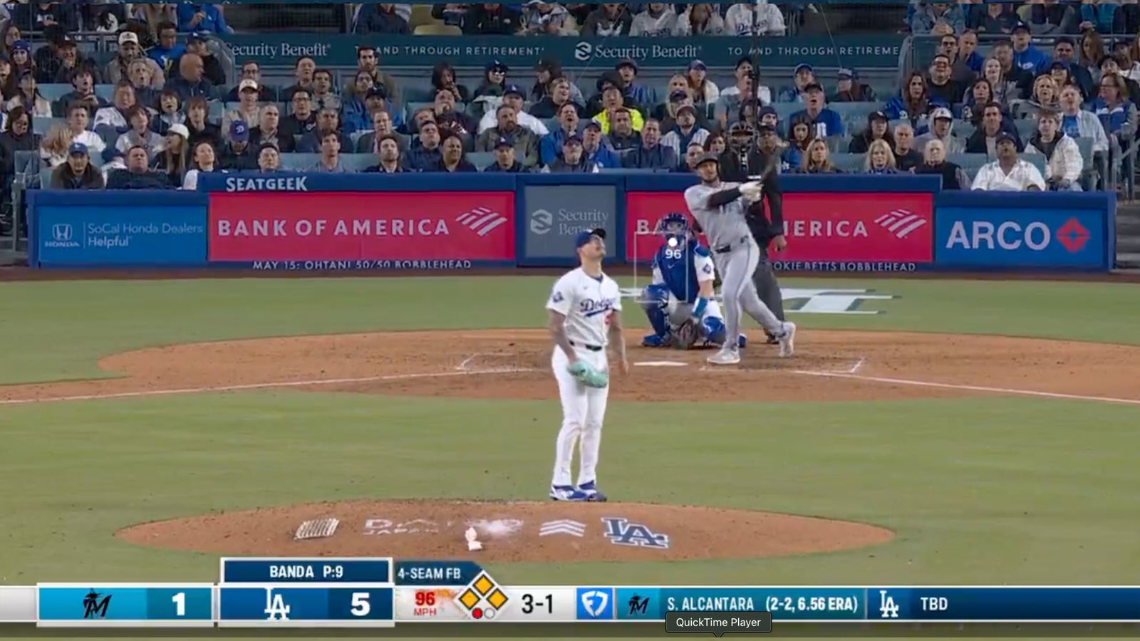 Marlins' Dane Myers hits pinch-hit grand slam to tie score against Dodgers