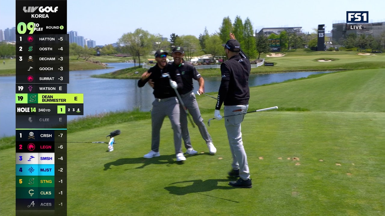 Dean Burmester nails incredible hole-in-one on 14th hole at LIV Golf Korea