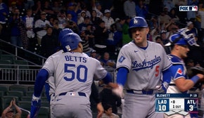 Dodgers' Freddie Freeman crushes a three-run home run vs. Braves