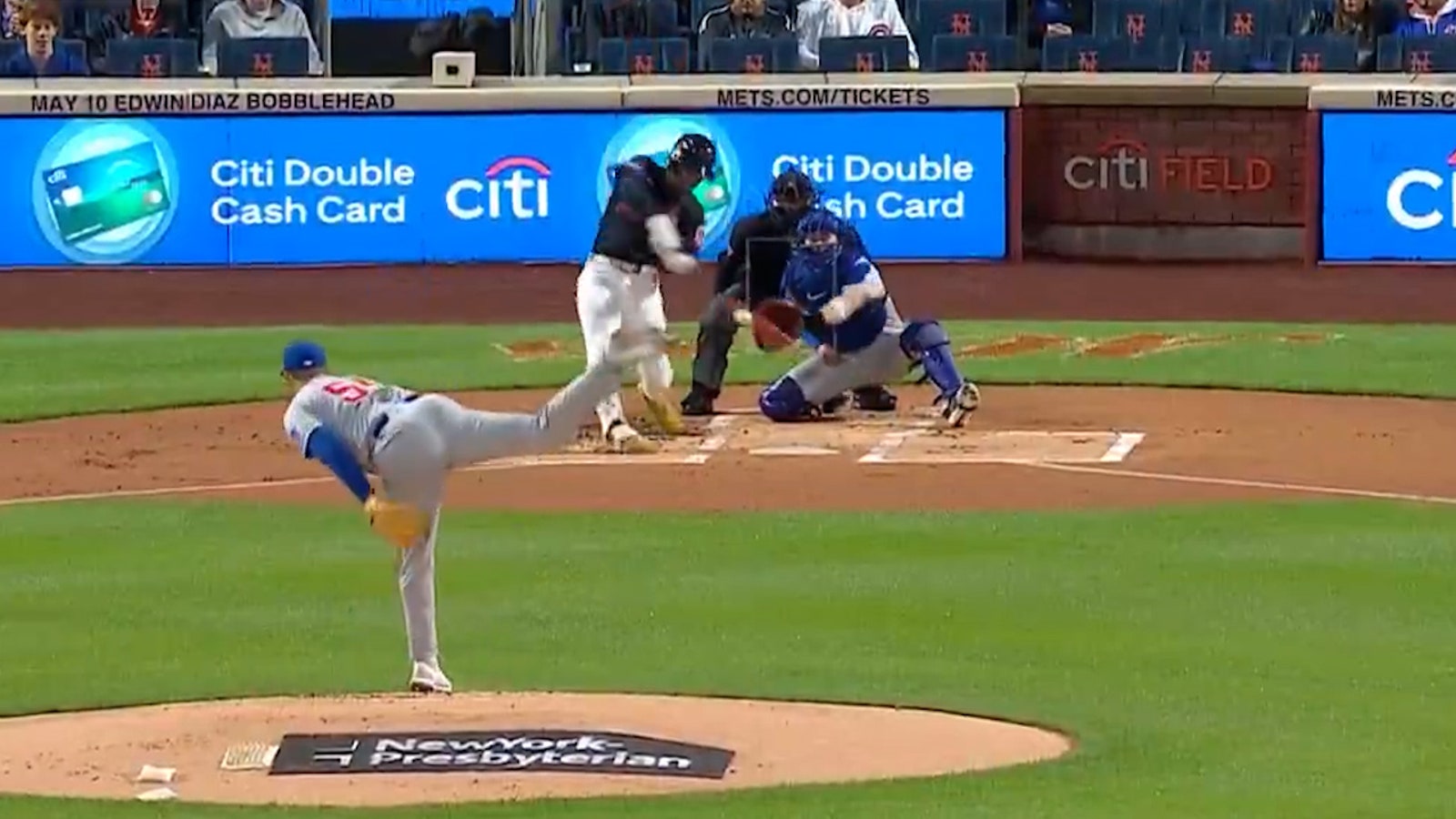 Mets' Francisco Lindor blasts leadoff home run against Cubs