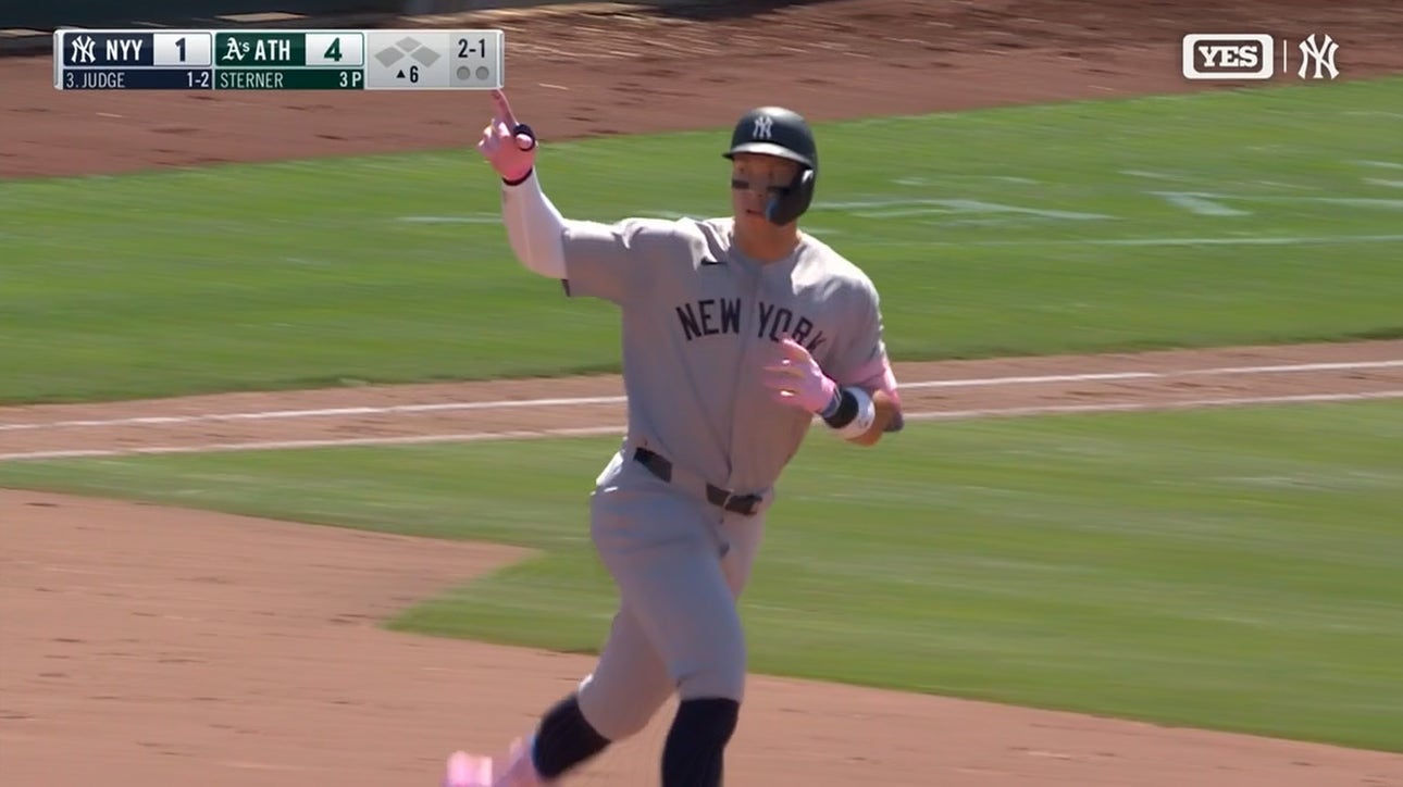 Aaron Judge hits second HR of game to trim Yankees' deficit vs. Athletics 