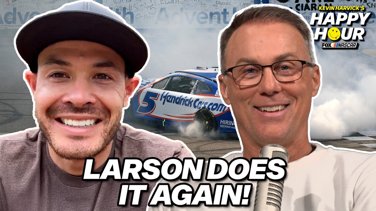 Kyle Larson DOMINATES Kansas & Reflects on Victory with Kevin Harvick before Indy500 Prep