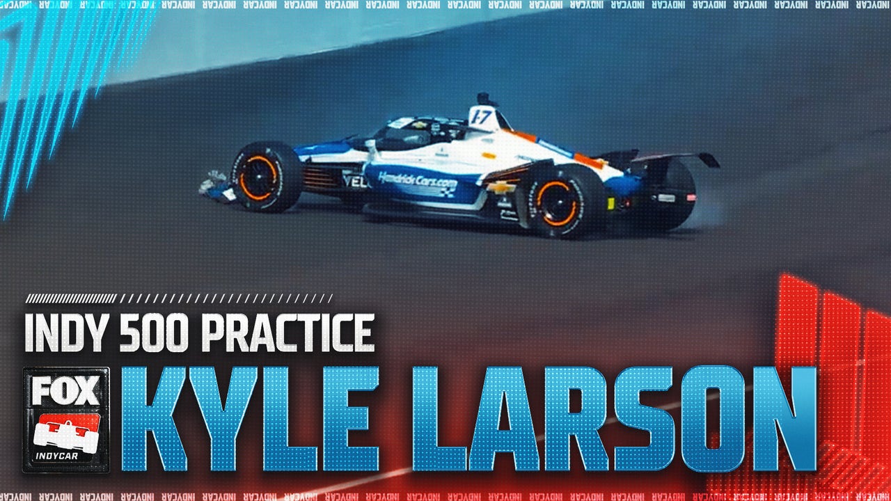 Kyle Larson hits wall and wrecks at Indy 500 practice | INDYCAR on FOX