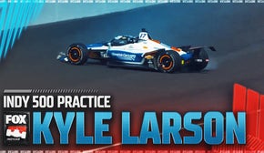 Kyle Larson hits wall and wrecks at Indy 500 practice | INDYCAR on FOX
