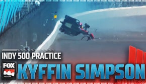 Kyffin Simpson Catches Air in Scary Crash During Indy 500 Practice | INDYCAR on FOX