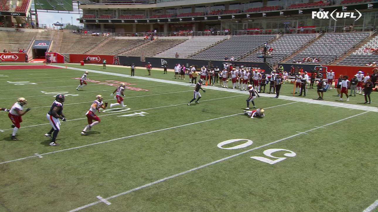 Keni-H Lovely's pick-six interception helps Panthers extend lead over Roughnecks