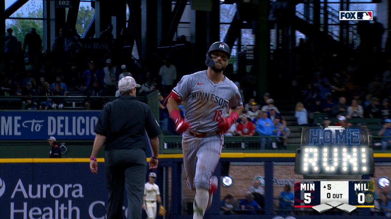 Kody Clemens crushes a solo home run to extend Twins' lead to 5-0 over Brewers