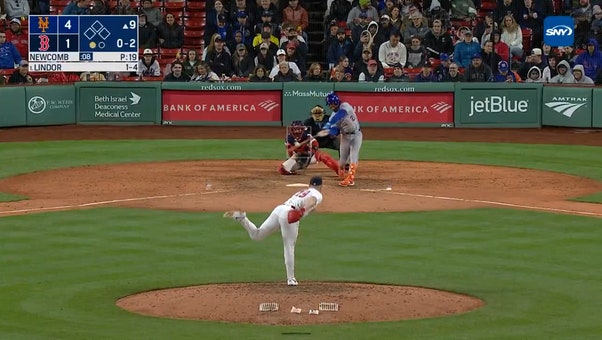 Mets' Francisco Lindor blasts solo home run against Red Sox