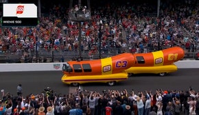 The Slaw Dog wins the inaugural Wienie 500 after a photo finish | INDYCAR on FOX