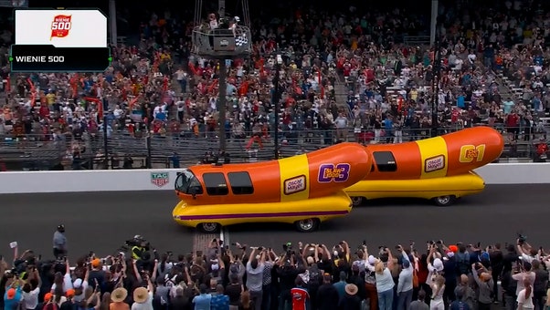The Slaw Dog wins the inaugural Wienie 500 after a photo finish | INDYCAR on FOX