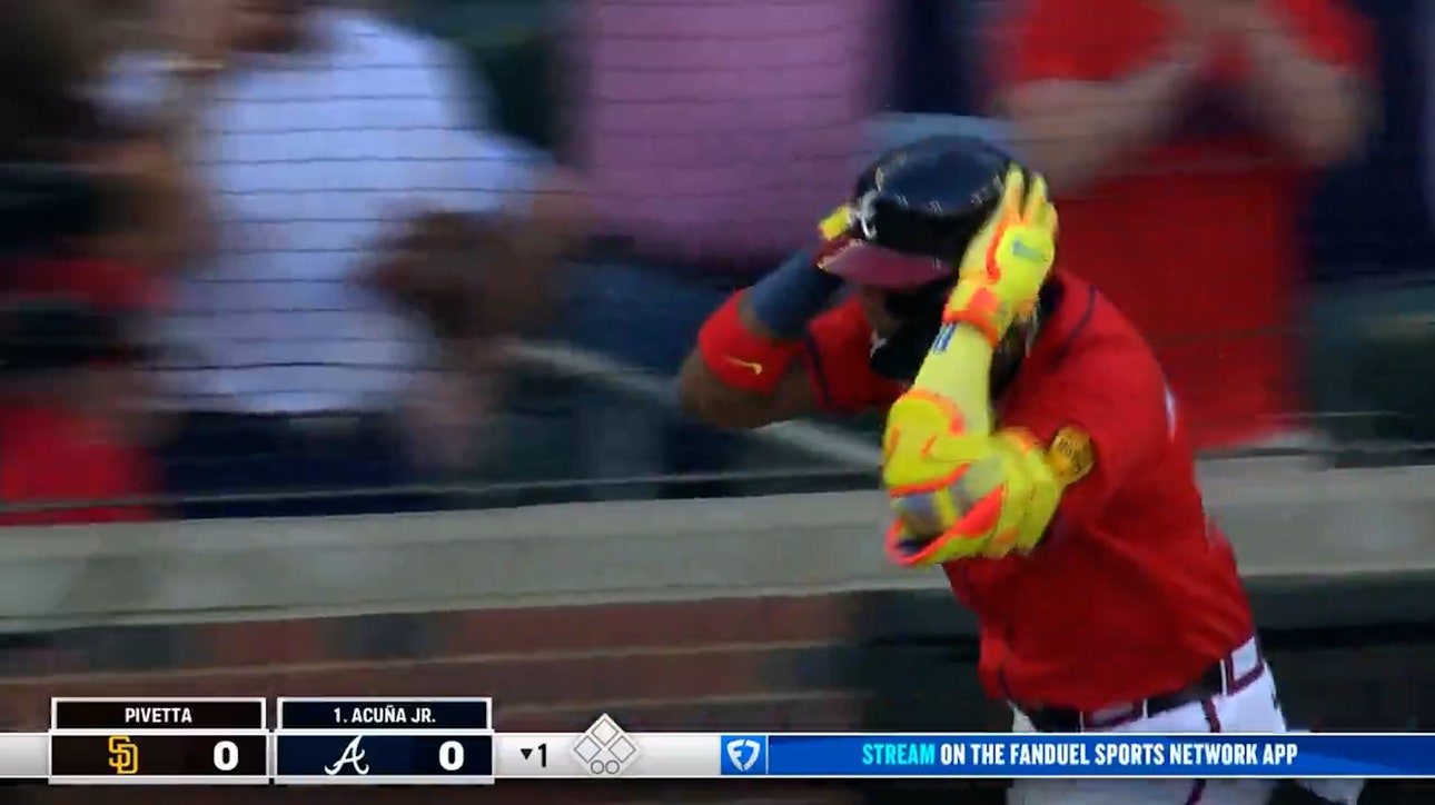 Braves' Ronald Acuña Jr. smashes a solo home run on first pitch seen in return from IL