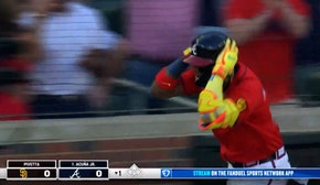 Braves' Ronald Acuña Jr. smashes a solo home run on first pitch seen in return from IL