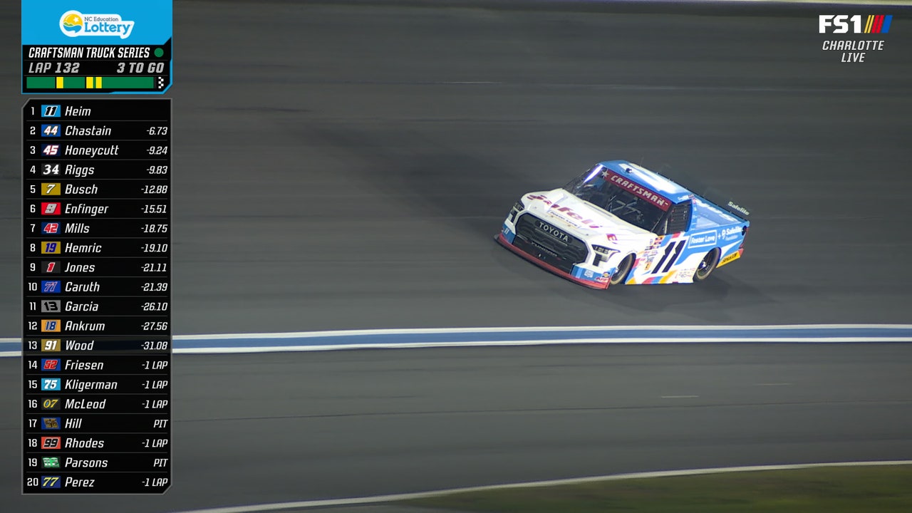 FINAL LAP: Corey Heim takes checkered flag at North Carolina Education Lottery 200 | NASCAR on FOX