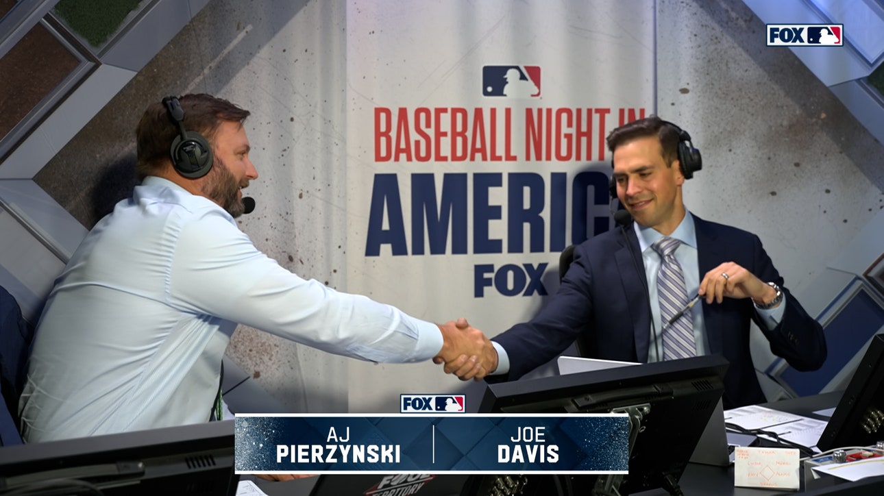 A.J. Pierzynski congratulates Joe Davis on Emmy for 'Outstanding Personality/Play-By-Play' | MLB on FOX