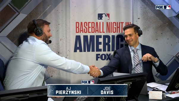 A.J. Pierzynski congratulates Joe Davis on Emmy for 'Outstanding Personality/Play-By-Play' | MLB on FOX