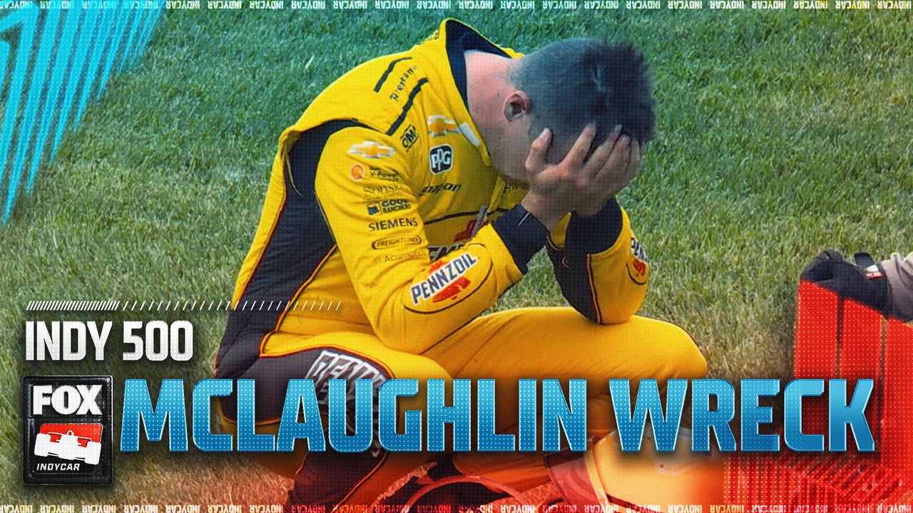 Scott McLaughlin & Scott Dixon both caution in pace laps of INDY 500 | INDYCAR on FOX