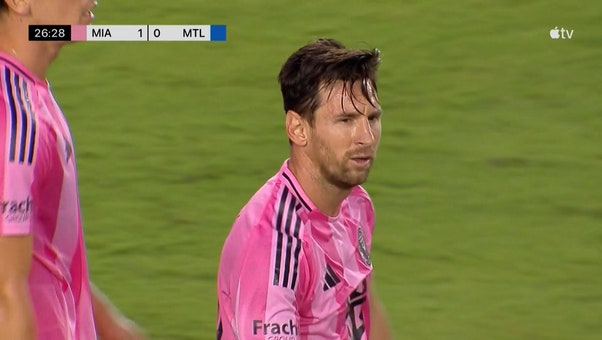 Lionel Messi scores goal to give Inter Miami 1-0 lead against CF Montréal