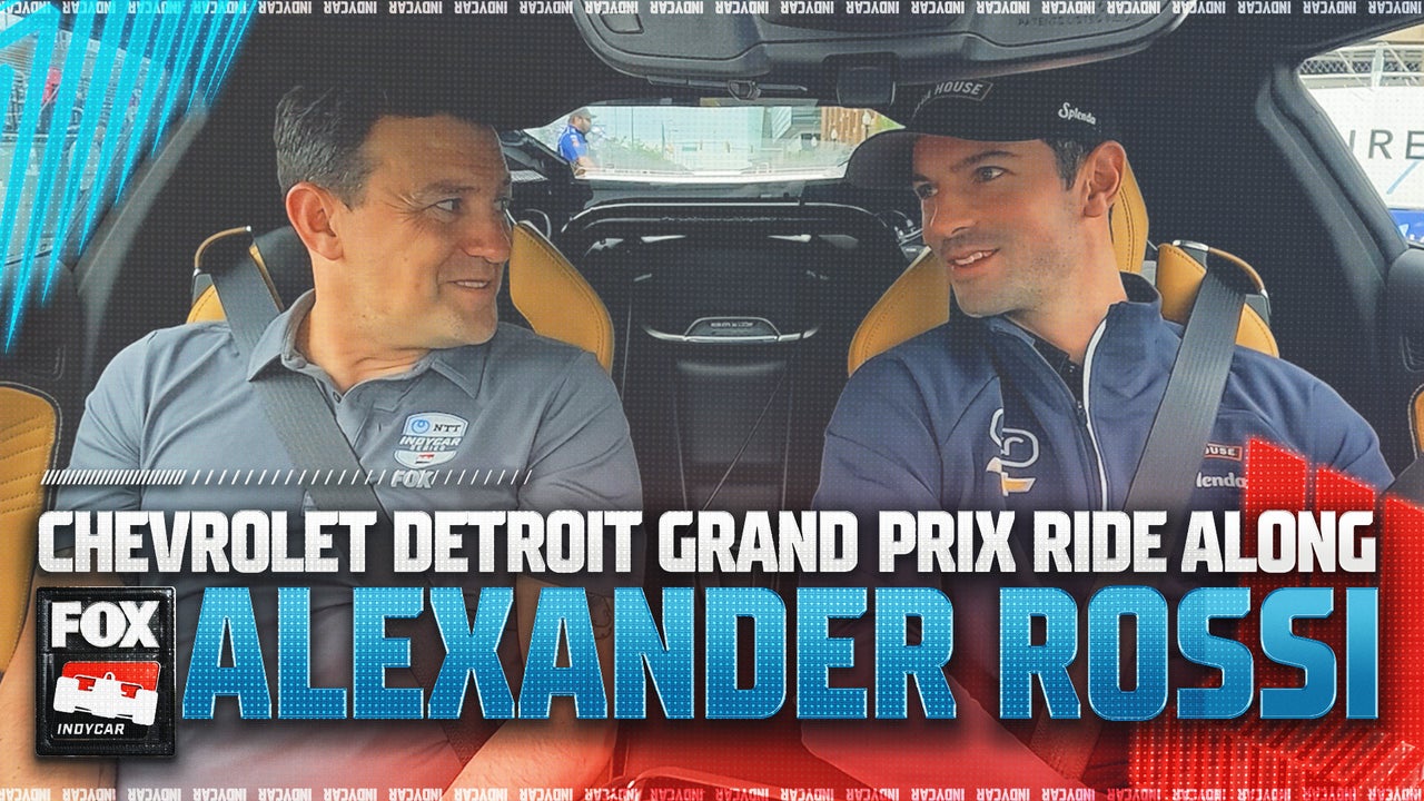 Alexander Rossi takes Will Buxton around Detroit Street Circuit before Chevrolet Detroit Grand Prix
