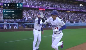 Dodgers' Shohei Ohtani smashes homer to tie game vs. Yankees