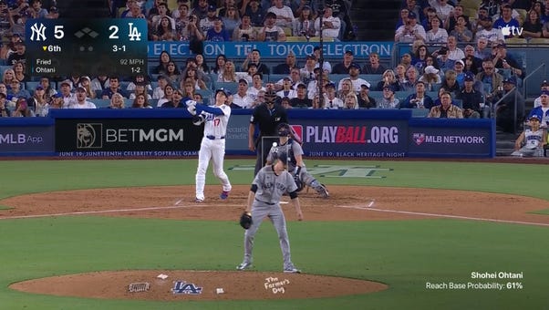 Shohei Ohtani crushes second homer of game to trim Dodgers' deficit