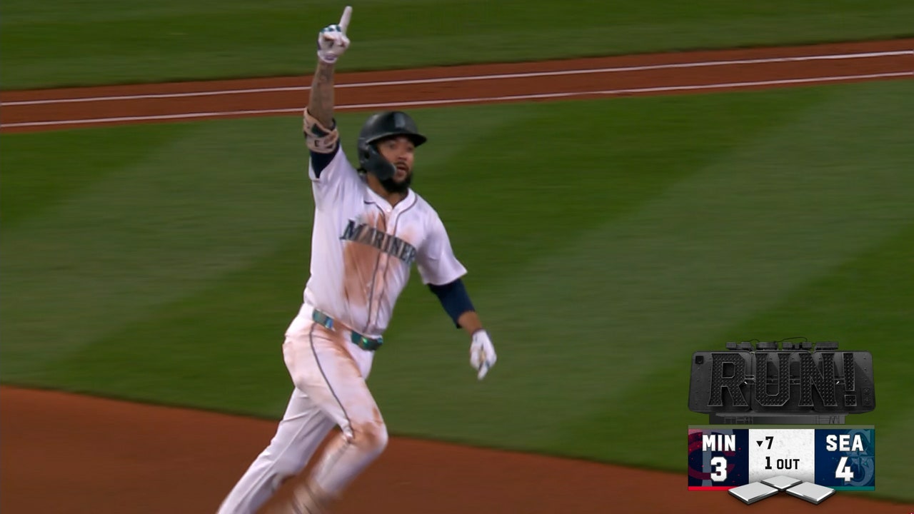 J.P Crawford crushes a two-run homer to give Mariners a 4-3 lead over Twins