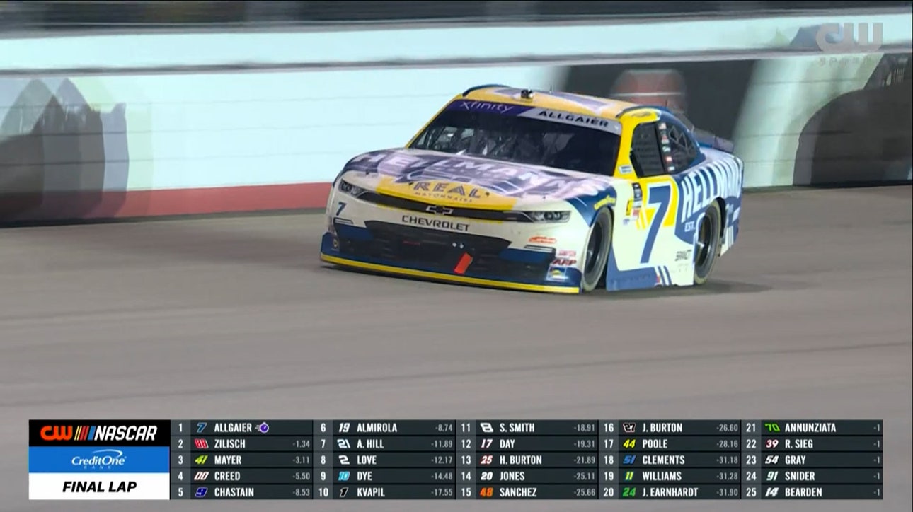 FINAL LAP: Justin Allgaier wins Tennessee Lottery 250 at Nashville Superspeedway | NASCAR on FOX