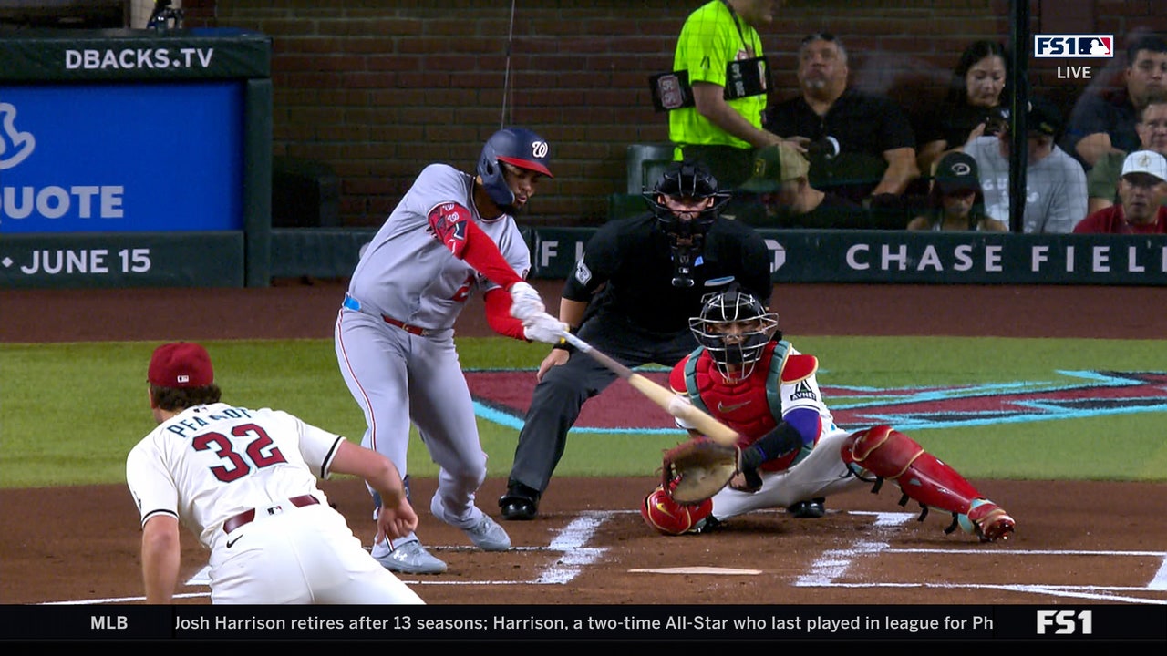 Nationals score nine runs before Diamondbacks record an out