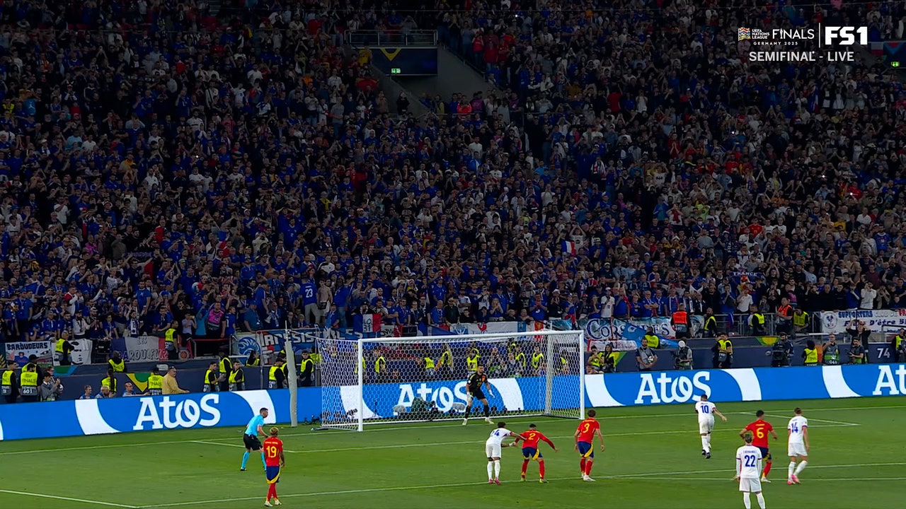 Kylian Mbappé converts on penalty, helps France trim deficit vs. Spain