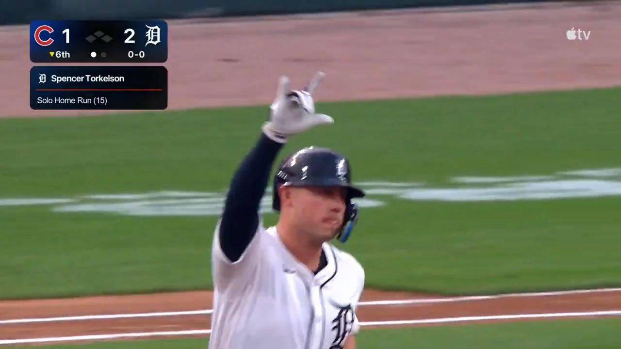 Spencer Torkelson crushes solo home run to give Tigers lead over Cubs